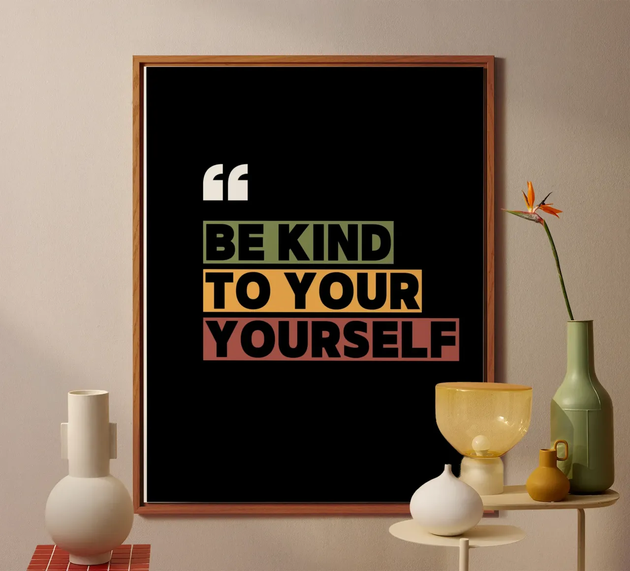 don't fight yourself - reminder Forex-Platte von Ambition Wall