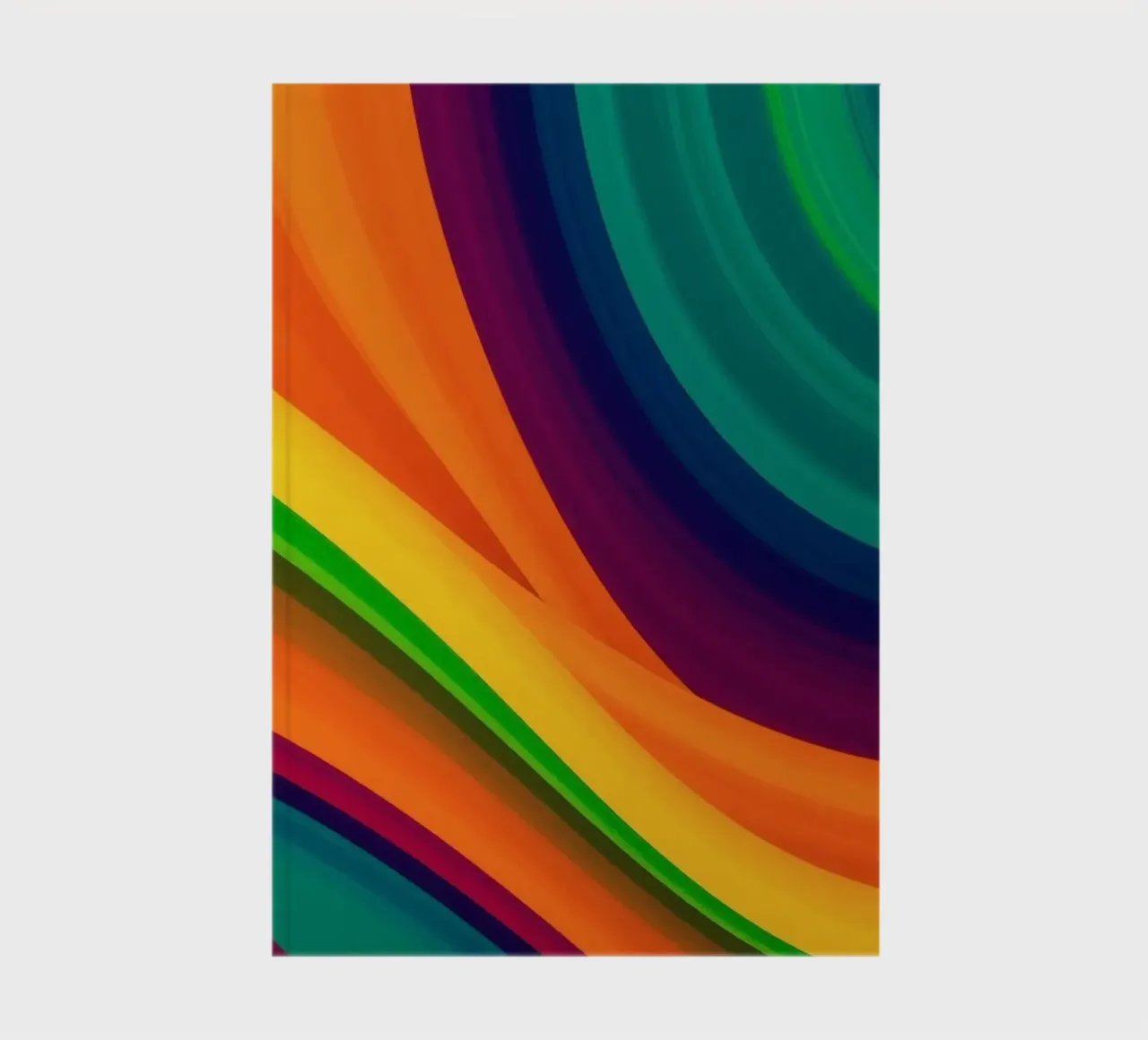 Colorful abstract patterns create a vibrant artwork notebook by DesignDoodle