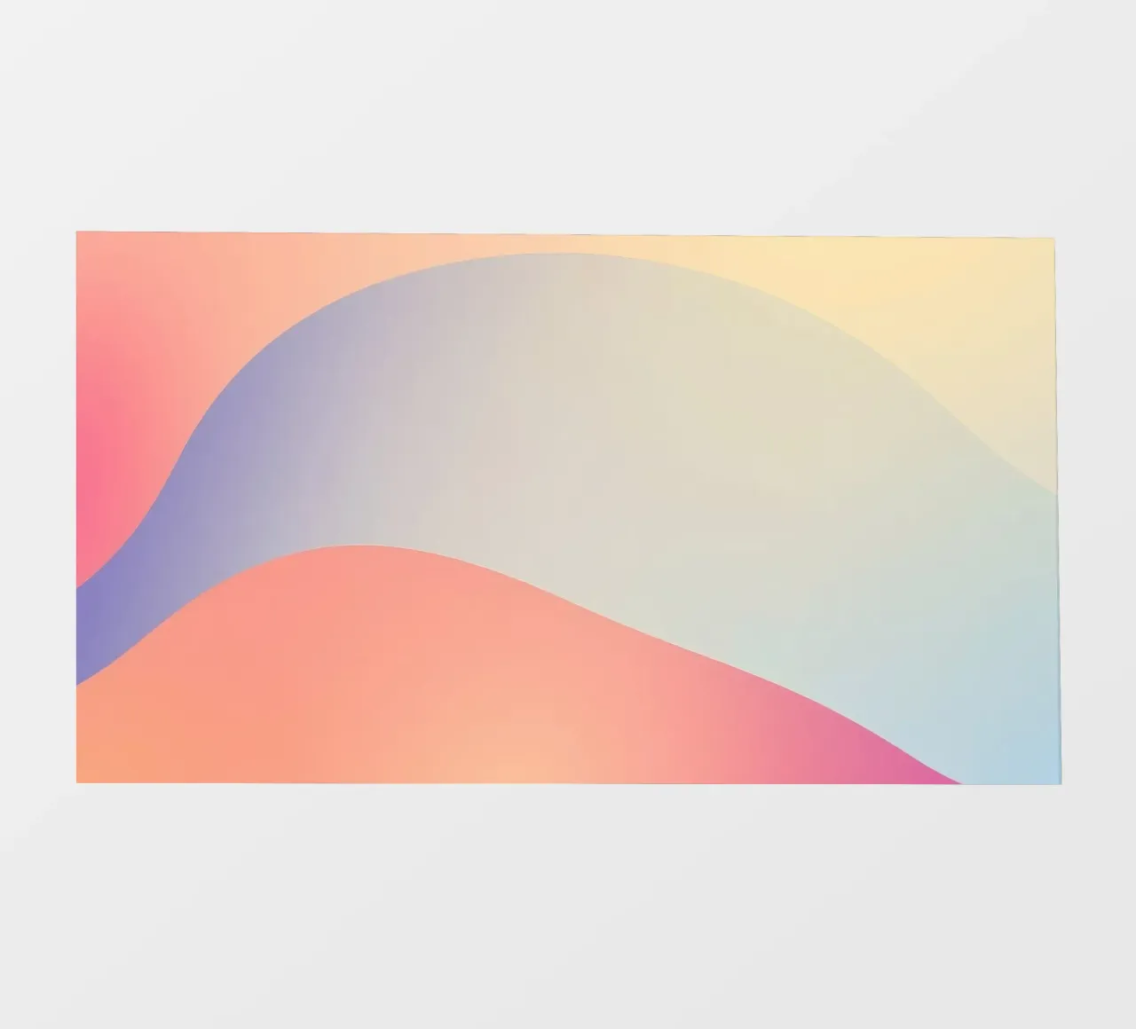 Onde di colori pastello si fondono dolcemente in un'atmosfera rilassante. pellicola backlit da DesignDoodle