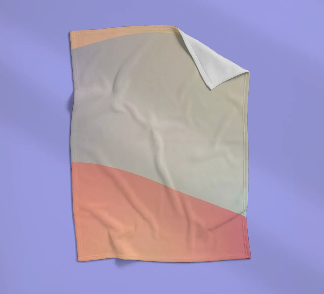 Waves of pastel colors blend smoothly calming atmosphare fleece blanket by DesignDoodle