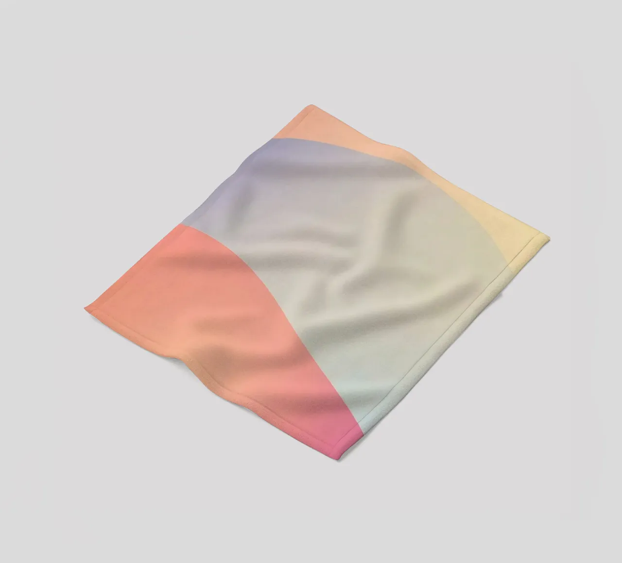 Waves of pastel colors blend smoothly calming atmosphare fleece blanket by DesignDoodle