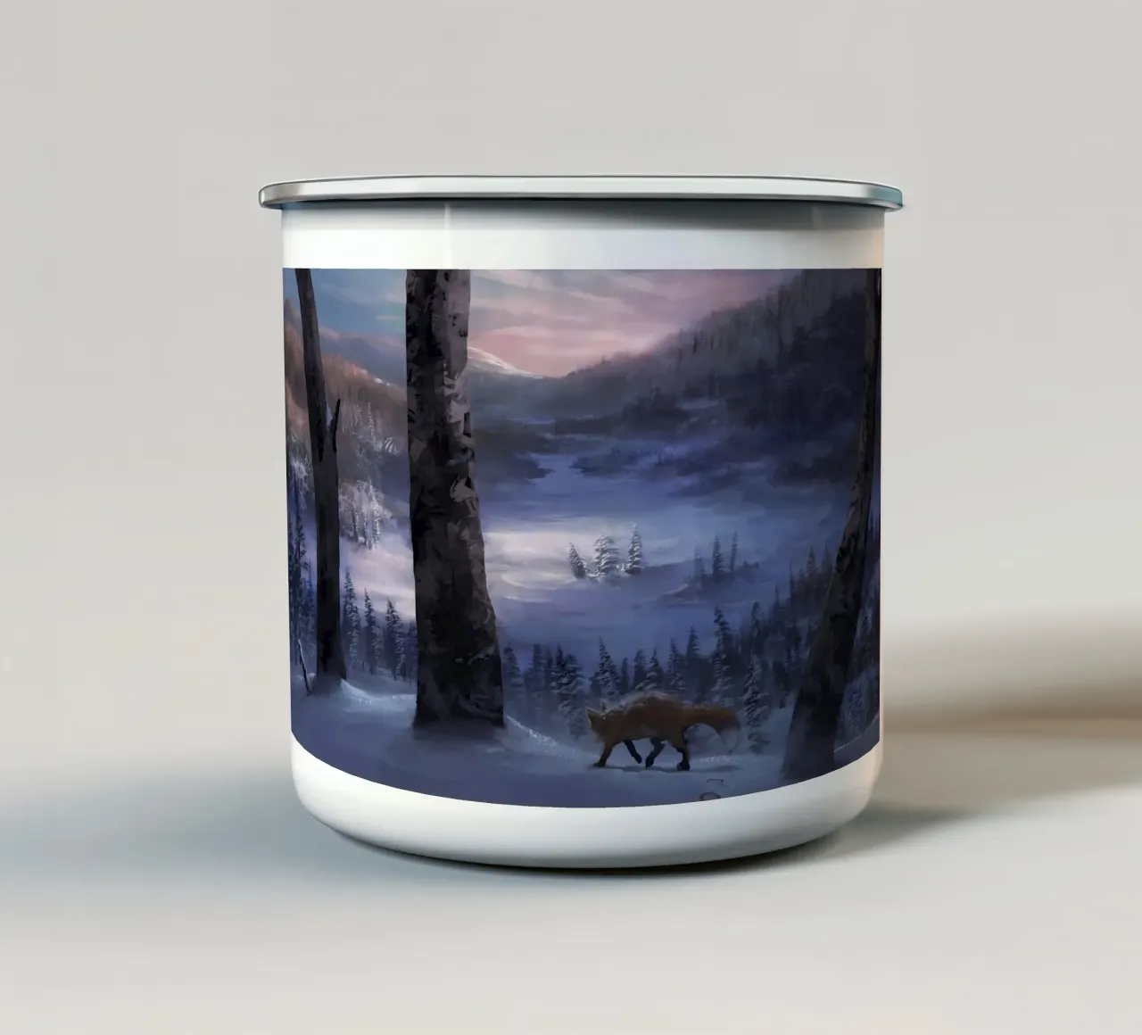 Poster animali 238 tazza in smalto da Korrie Lane