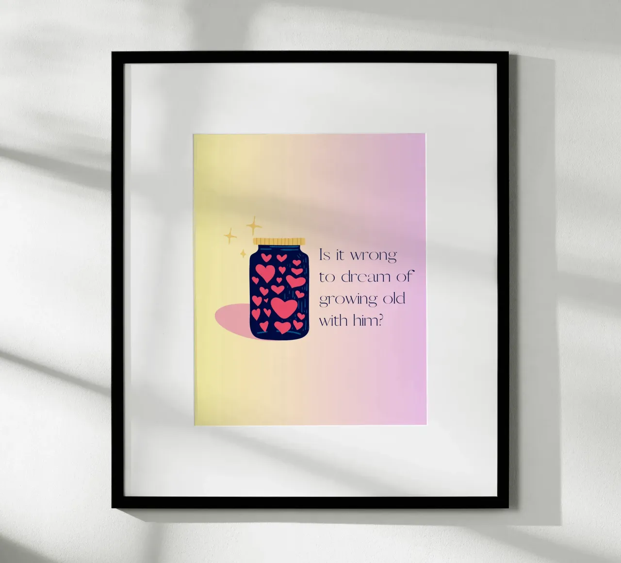 meant to be poster con telaio in alluminio da Ambition Wall