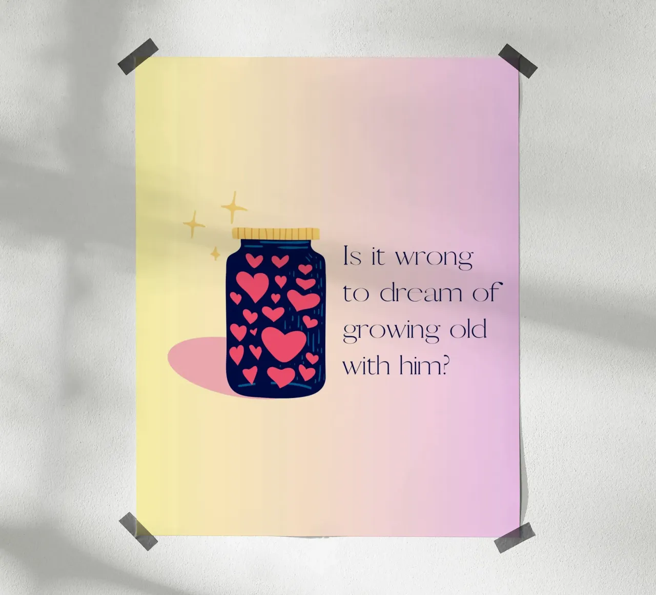 meant to be poster con telaio in alluminio da Ambition Wall