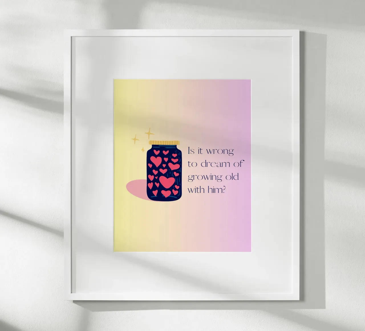 meant to be poster con telaio in alluminio da Ambition Wall