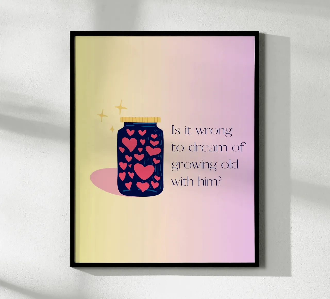 meant to be poster con telaio in alluminio da Ambition Wall