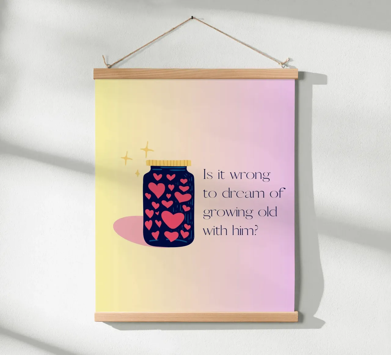 meant to be poster con telaio in alluminio da Ambition Wall