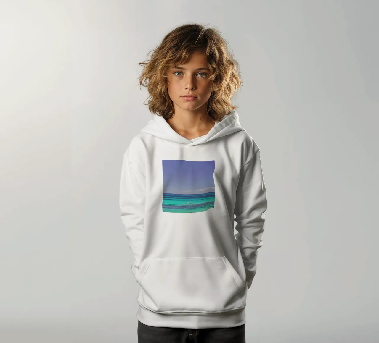 Rottnest Island Basin felpa bambino con cappuccio da Nur Mut