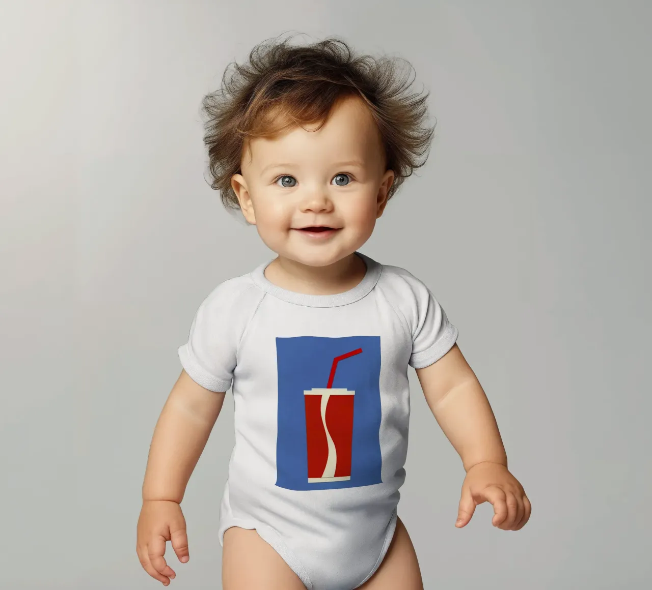 Cup of Coke body neonato maniche corte da Rosi Feist