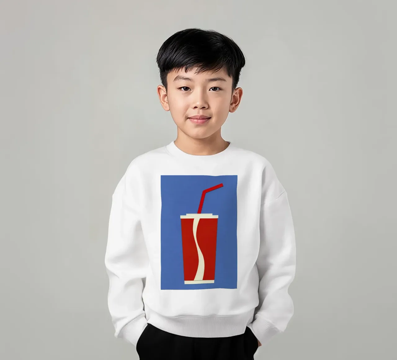 Cup of Coke kids sweatshirt by Rosi Feist