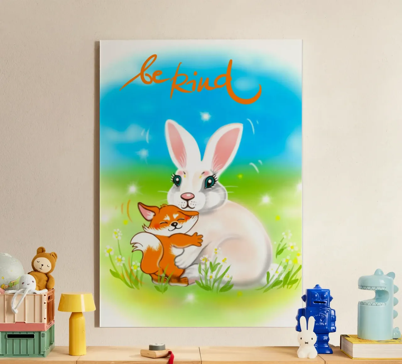 be kind plexiglass da Happy 😃 Art 🎨 by Christine Schnoell