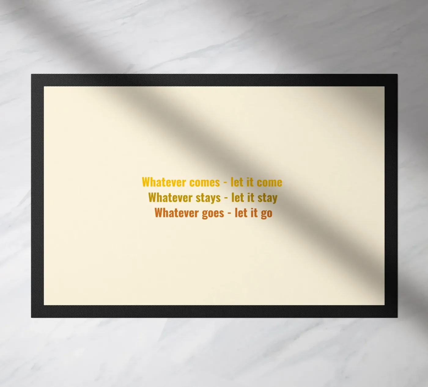 Whatever... Fußmatte von Happy 😃 Art 🎨 by Christine Schnoell