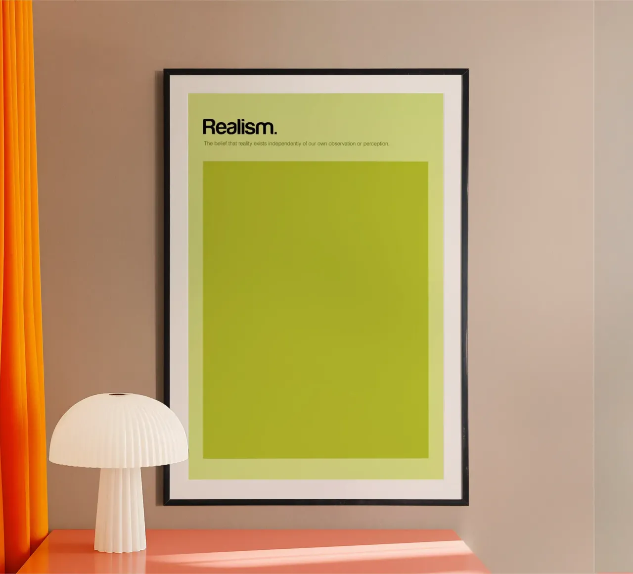 Realism poster con telaio in alluminio da Genís Carreras