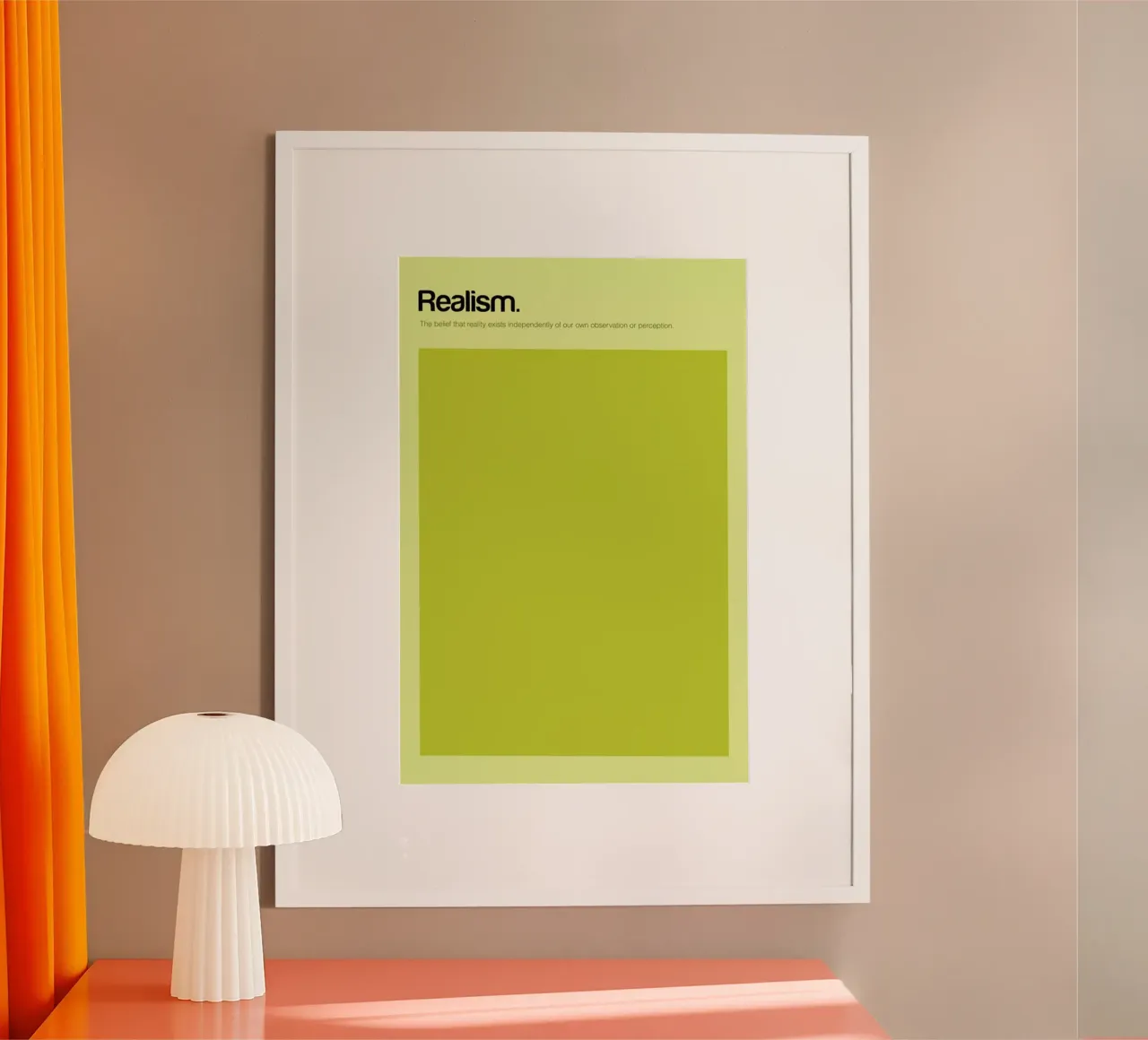Realism poster con telaio in alluminio da Genís Carreras