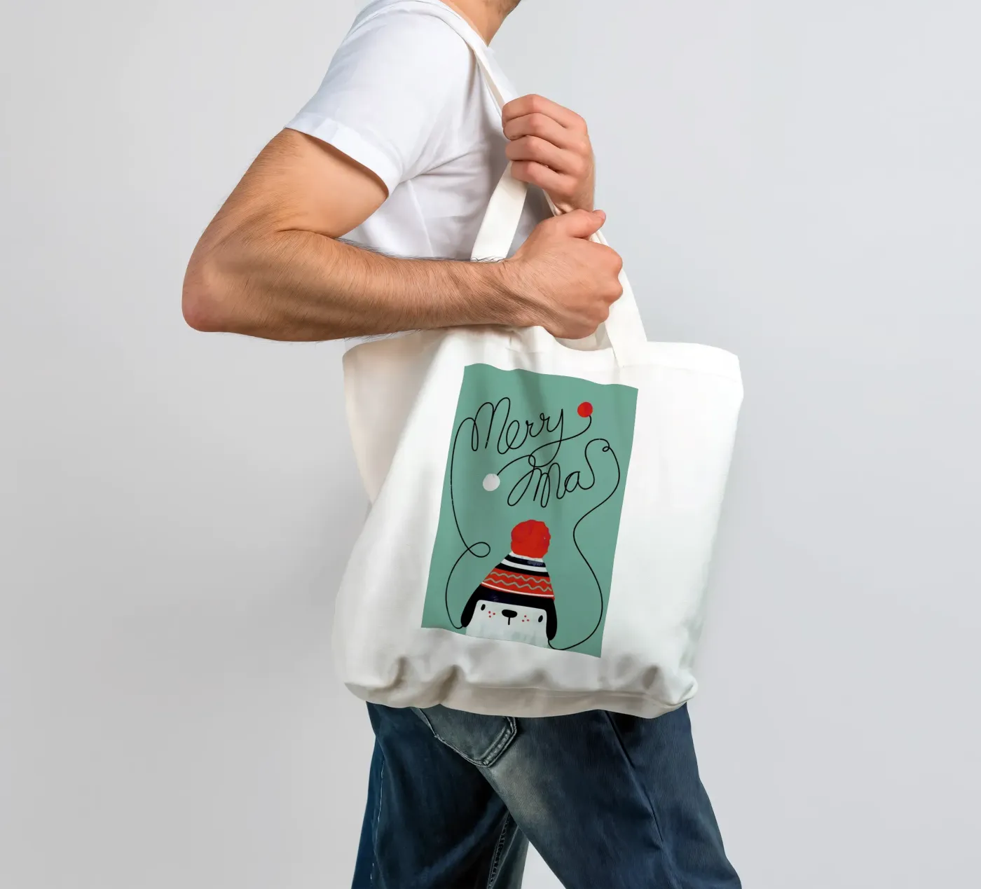 Cap tote bag by Doozal
