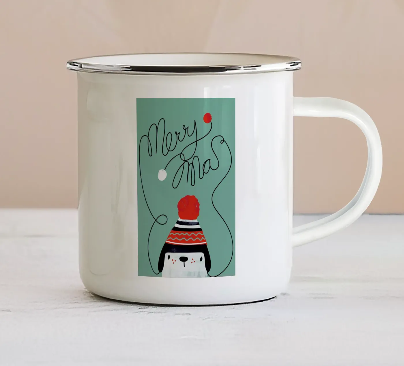 Cap enamel mug by Doozal