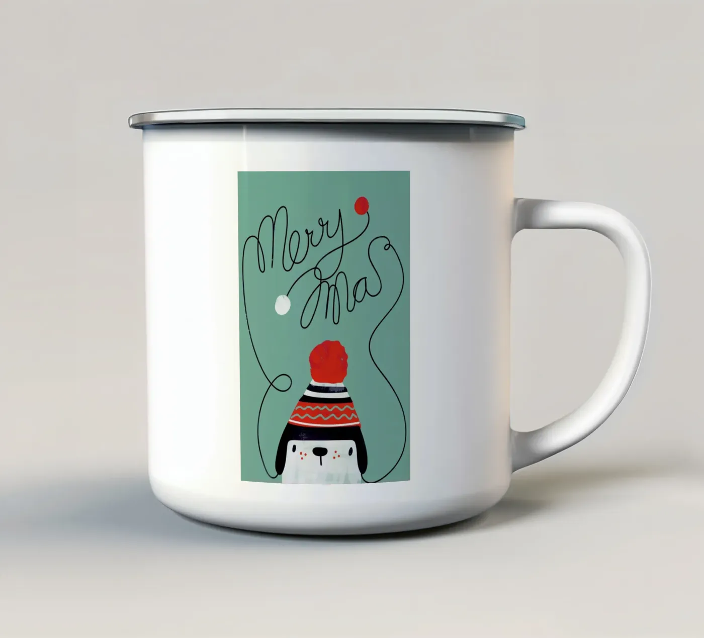 Cap enamel mug by Doozal