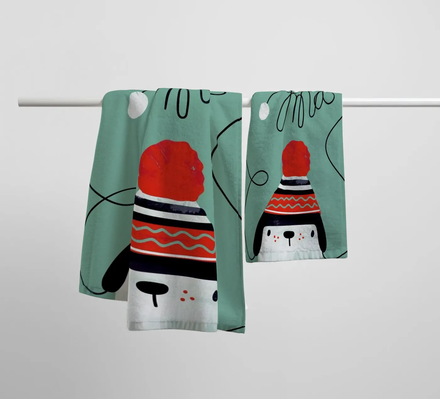 Cap asciugamano da bagno da Doozal