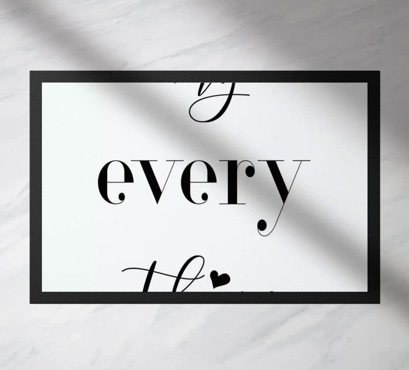 Everything doormat by Sabrina Ziegenhorn
