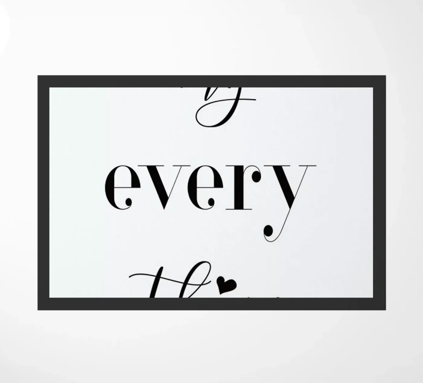Everything doormat by Sabrina Ziegenhorn