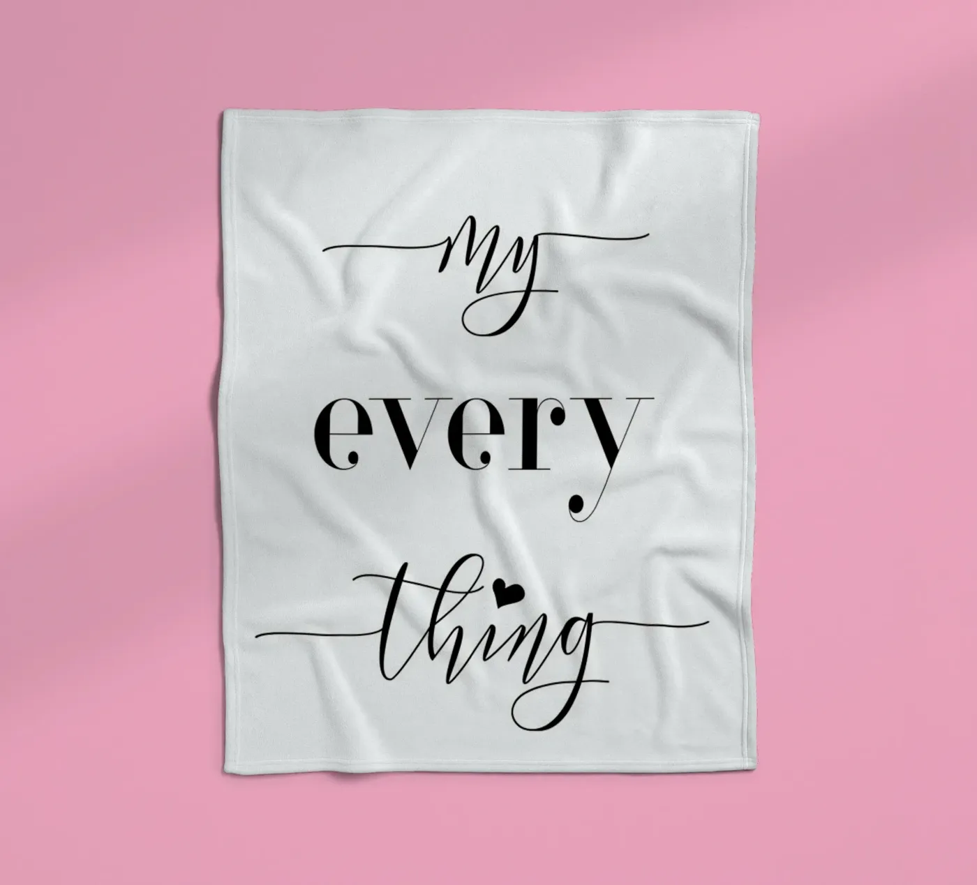 Everything fleece blanket by Sabrina Ziegenhorn