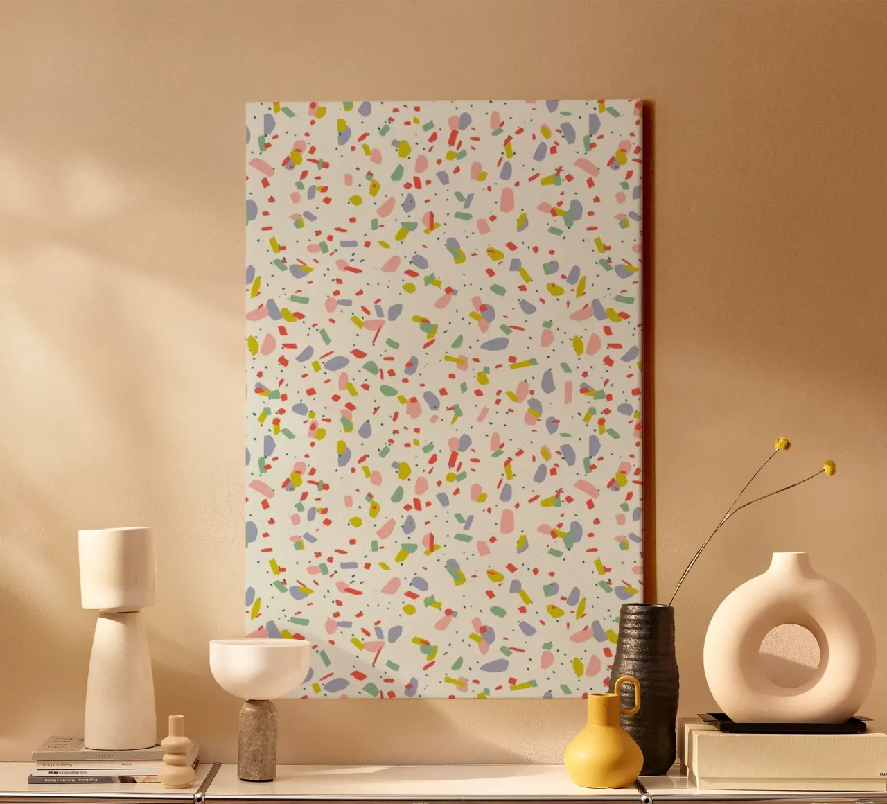 Terrazzo tela con Cornice a cassetta da Kind of Style