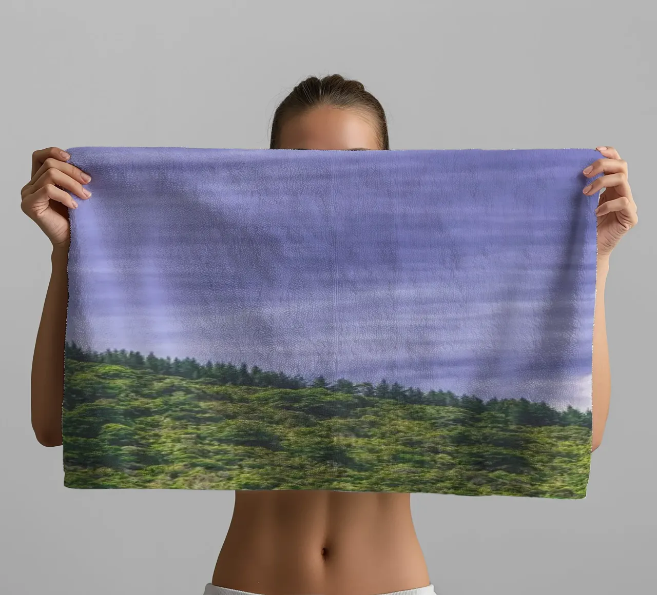 Wavy Mountains asciugamano da bagno da Nur Mut