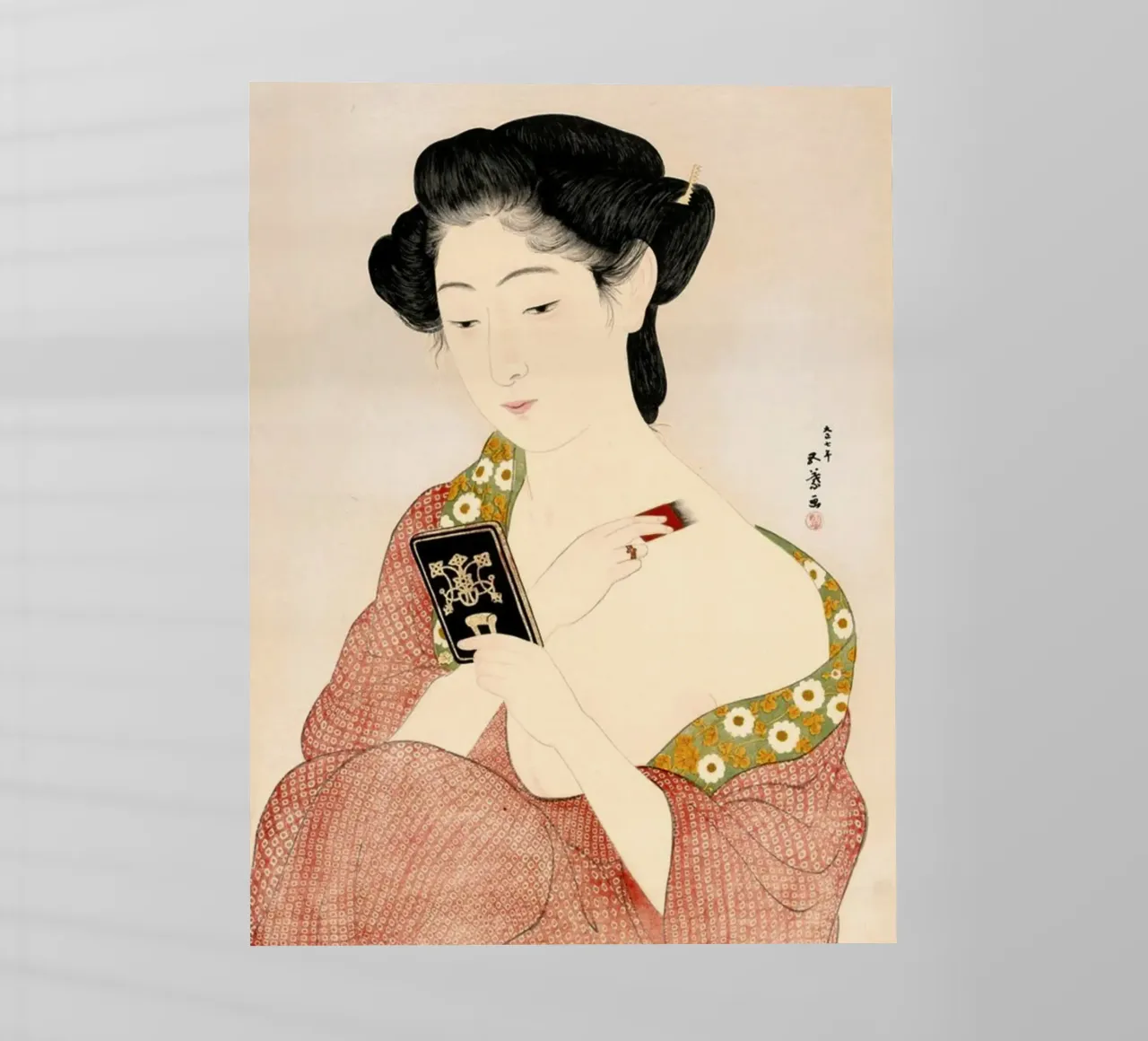 Ukiyo-e: Pittura giapponese, Una donna in biancheria intima, Goyo pellicola backlit da Aesthetic Muse