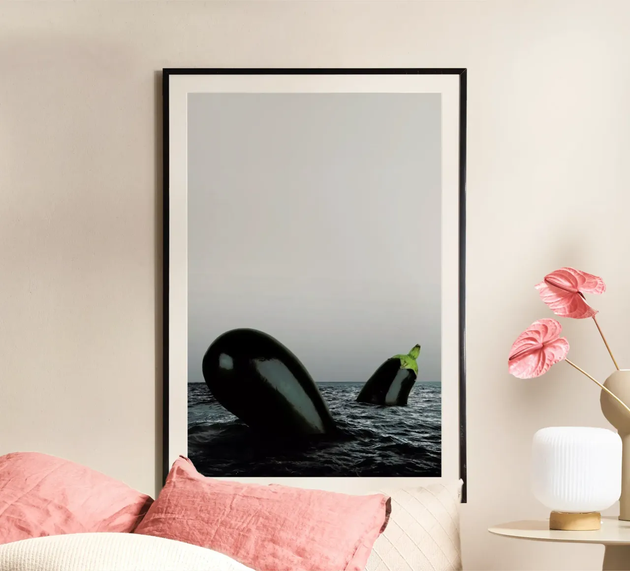 Dark and Stormy poster con telaio in plastica da Lemon-apes