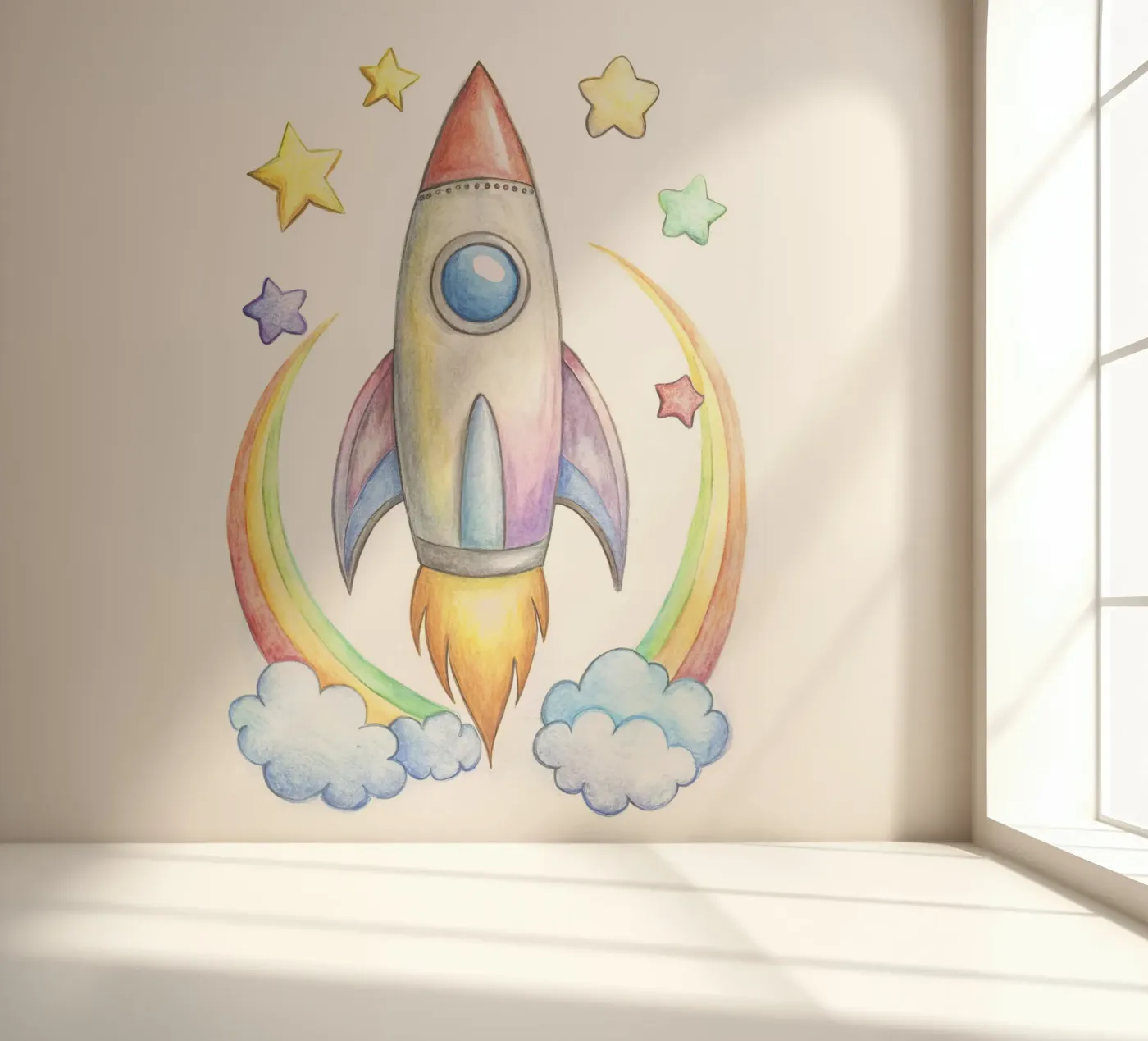 Razzo carta da parati fotografica da 🎁 NOBELART