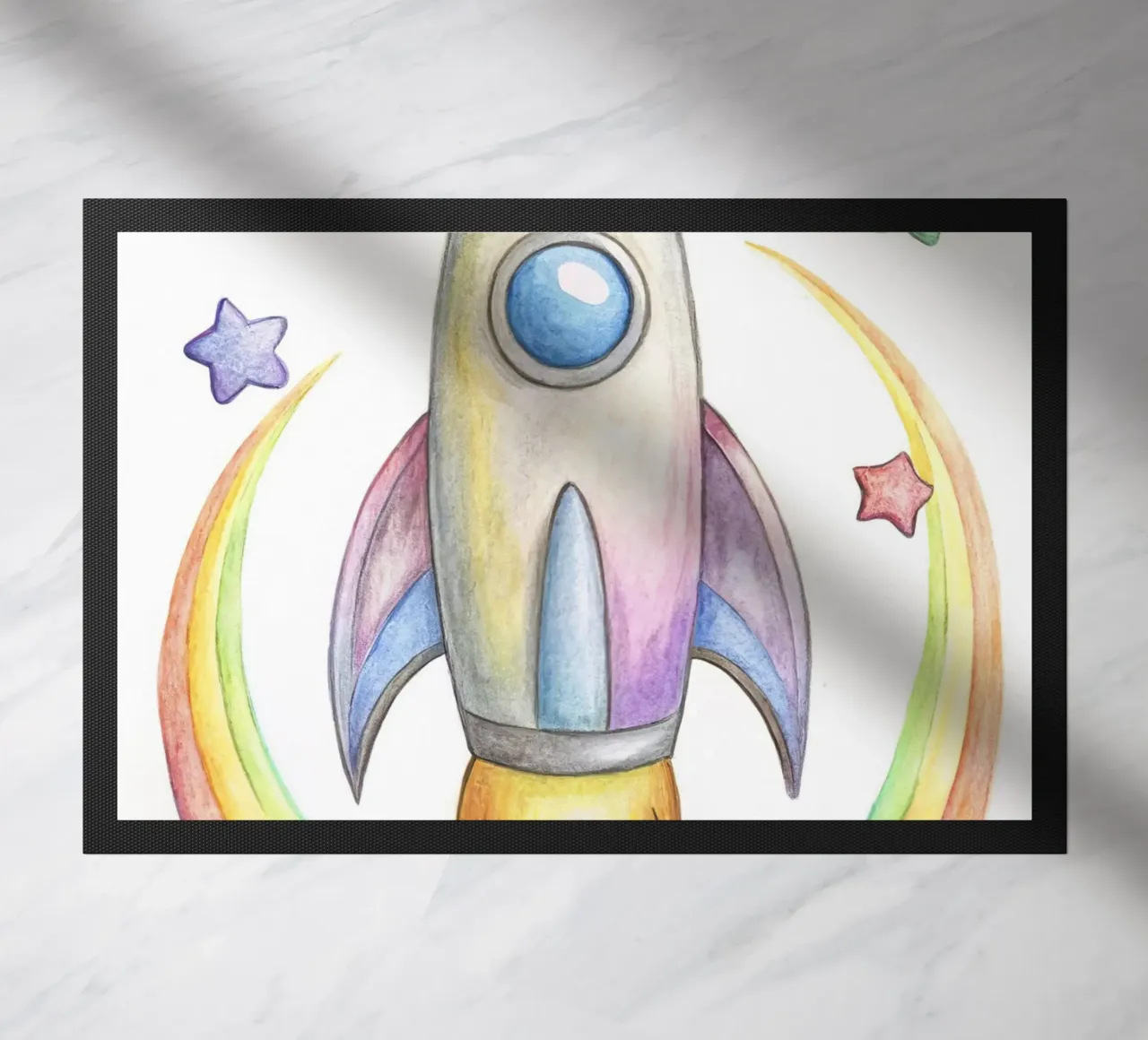 Rocket doormat by 🎁 NOBELART