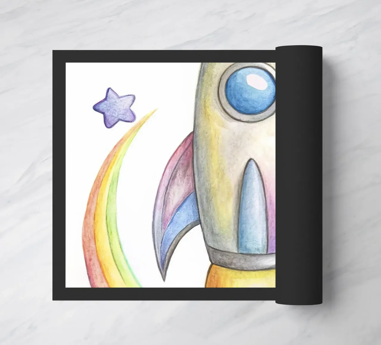 Rocket doormat by 🎁 NOBELART