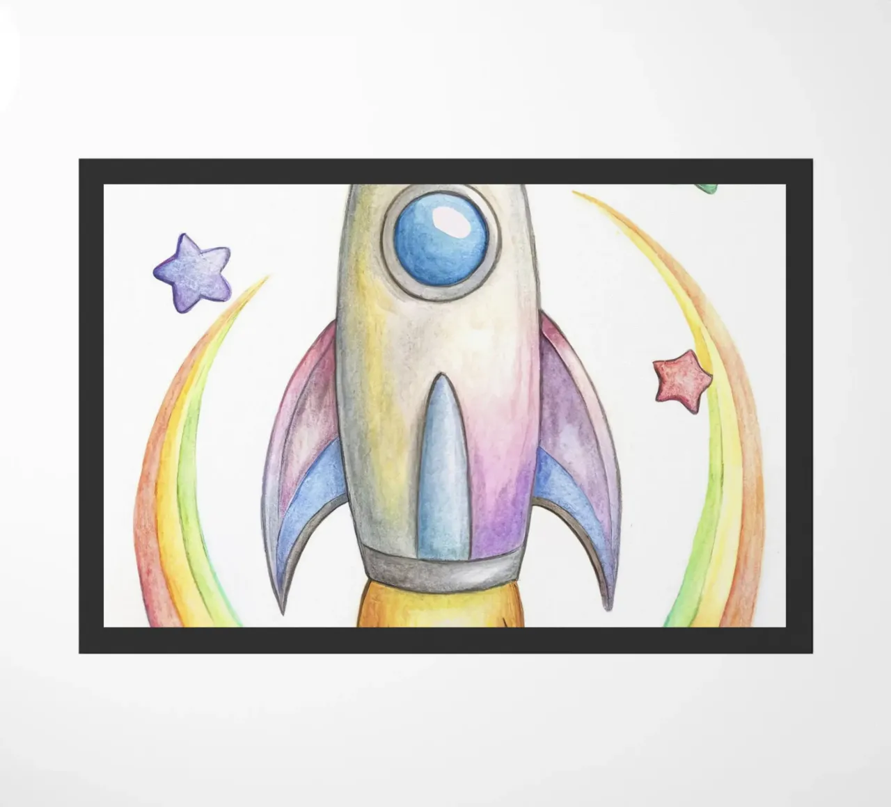 Rocket doormat by 🎁 NOBELART