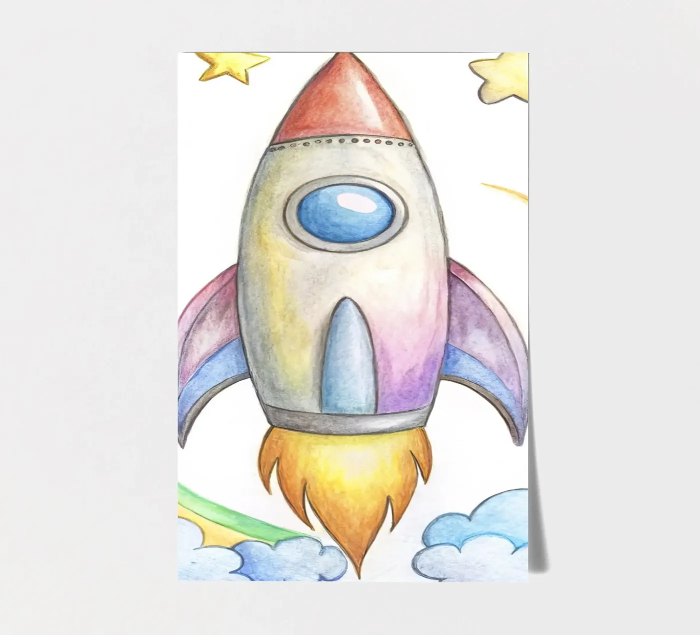 Razzo foglio adesivo da 🎁 NOBELART