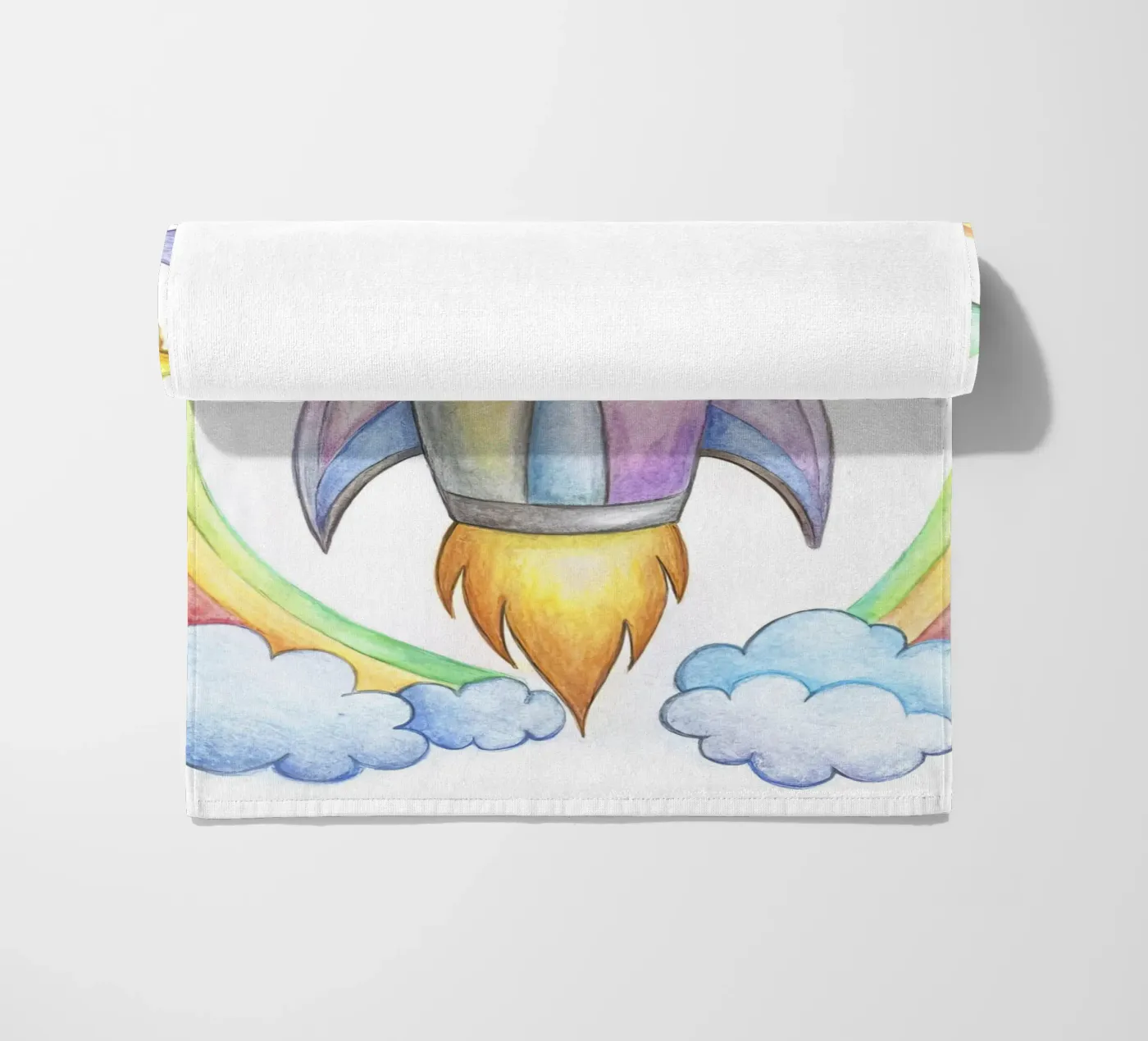 Rocket beach towel by 🎁 NOBELART