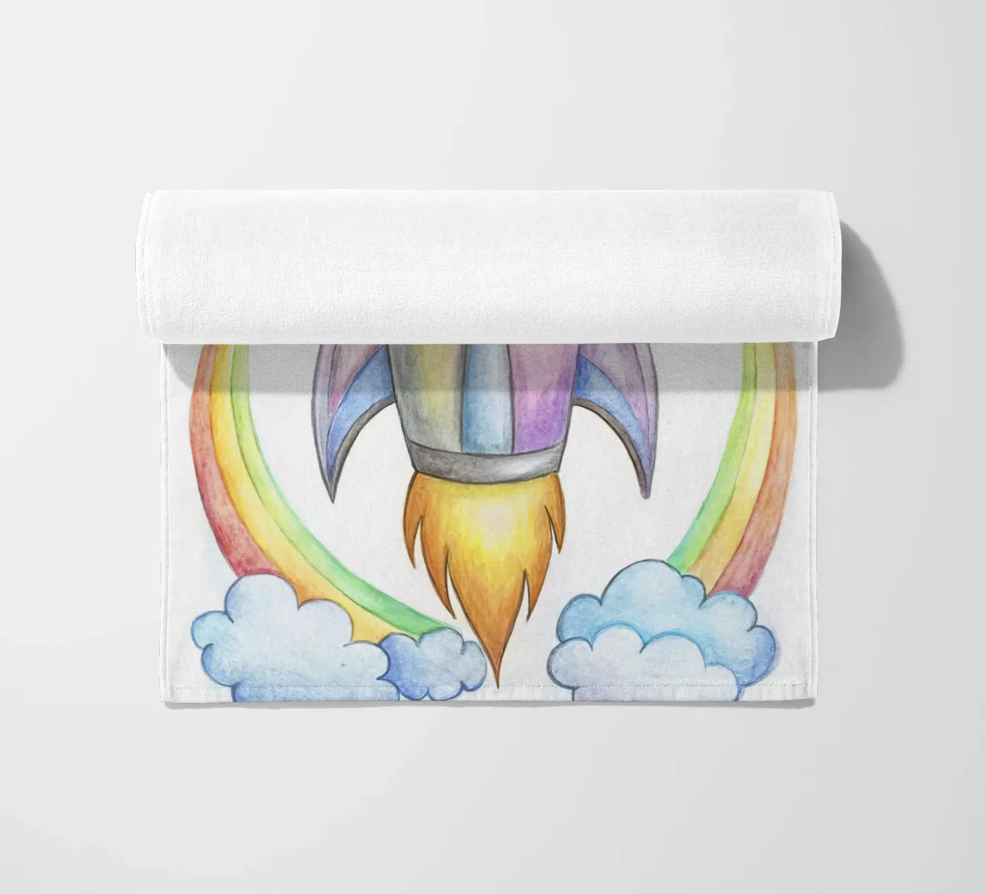 Rocket beach towel by 🎁 NOBELART