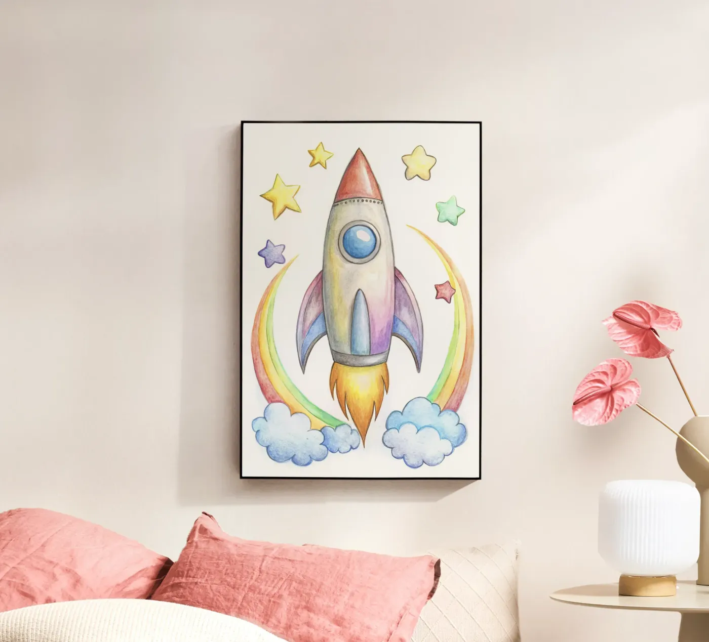 Rocket acryl van 🎁 NOBELART