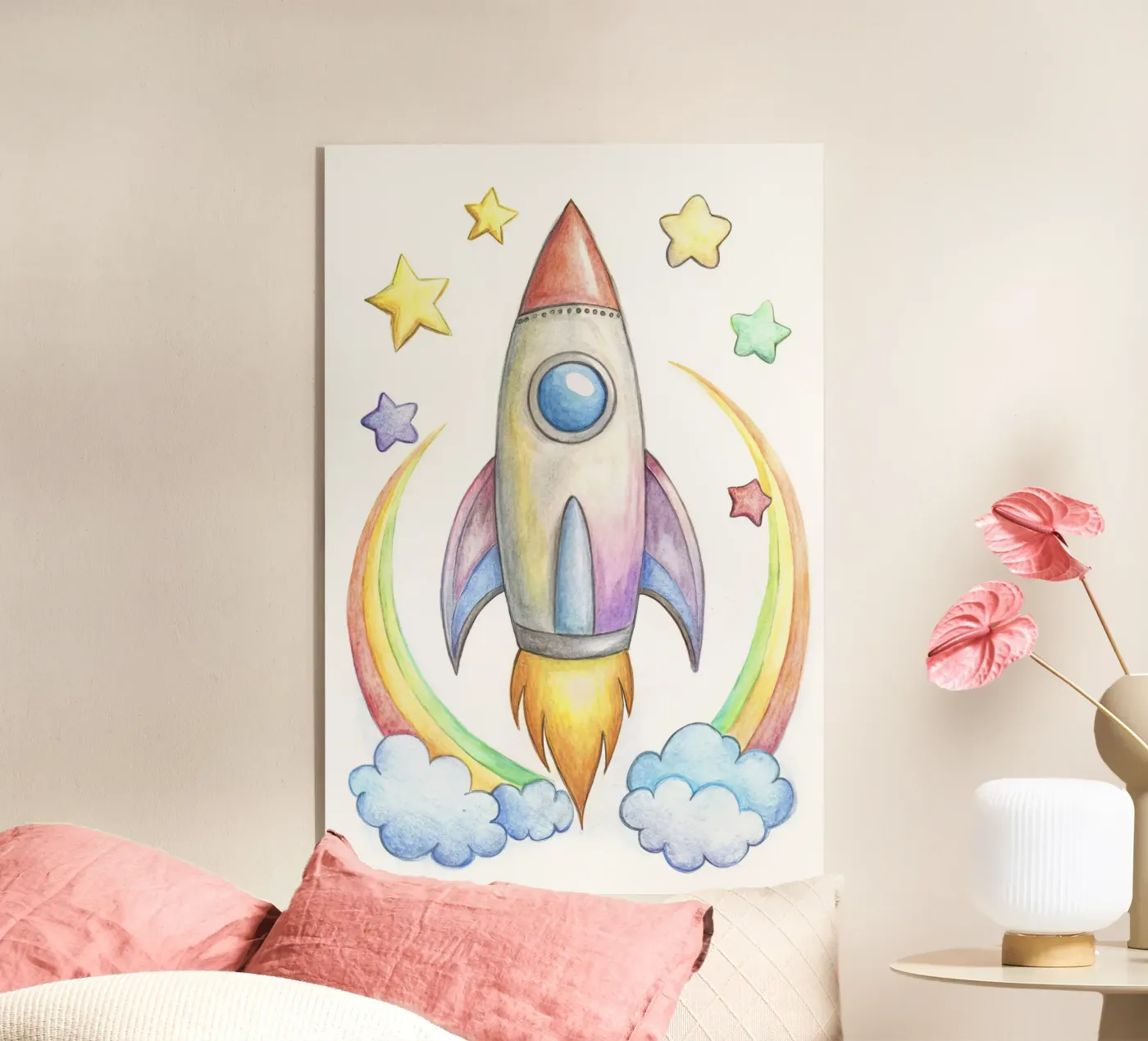 Rocket acryl van 🎁 NOBELART