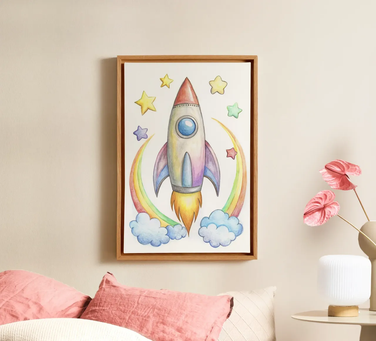 Rocket canvas by 🎁 NOBELART