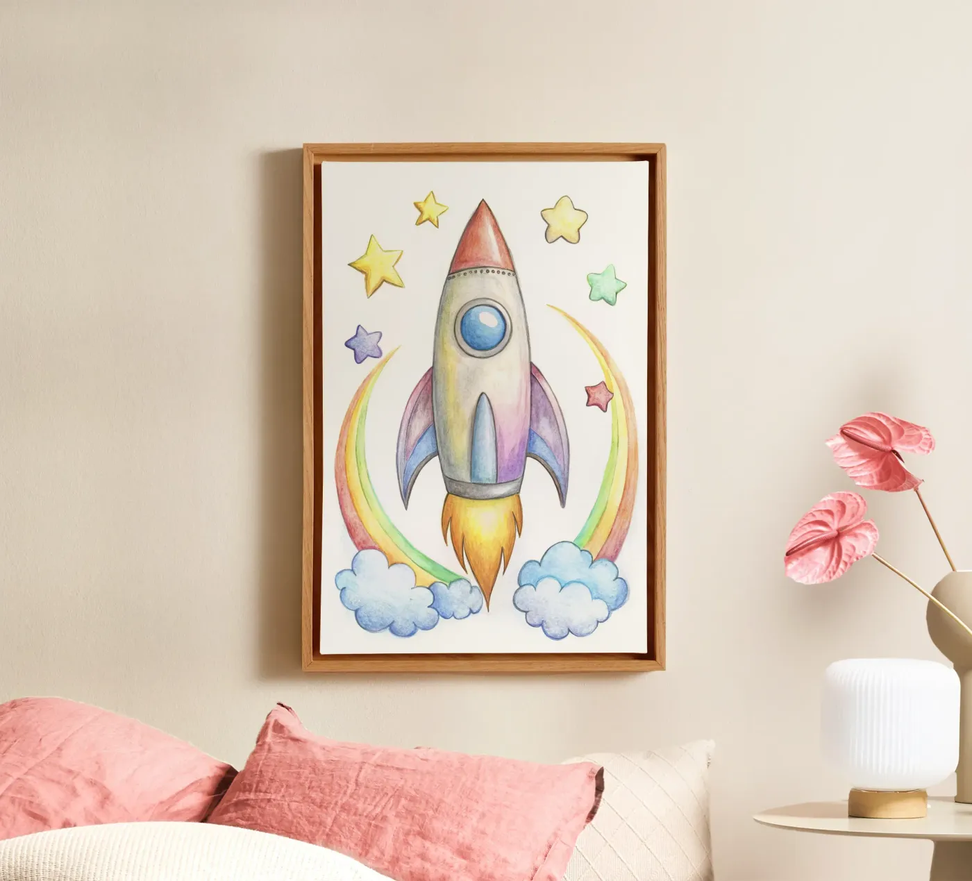 Rocket canvas by 🎁 NOBELART