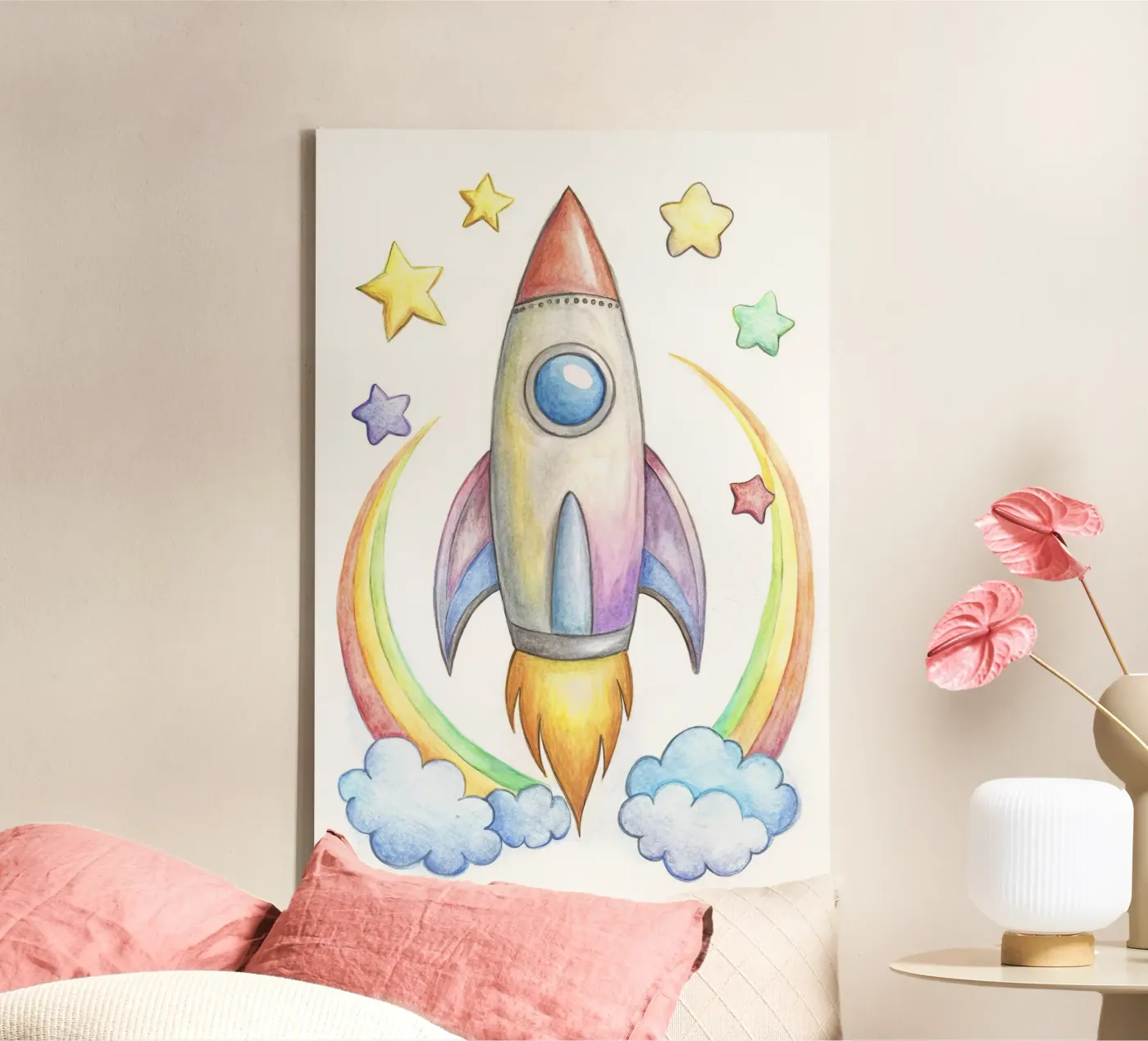 Rocket canvas by 🎁 NOBELART