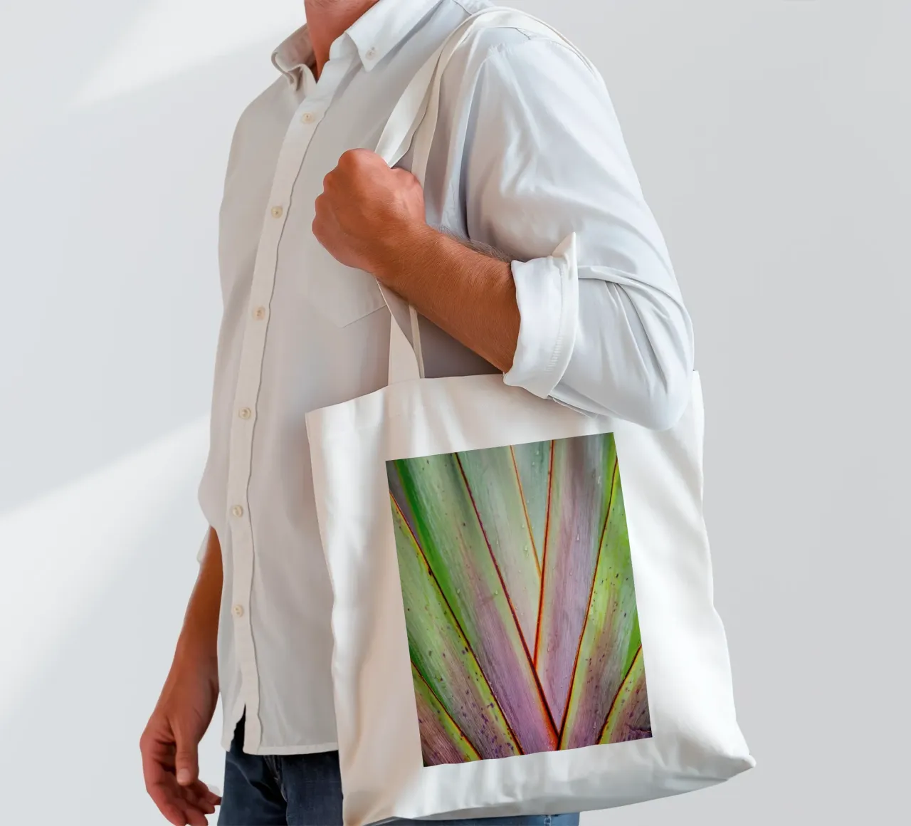 Flax Pattern borsa in juta da Nur Mut