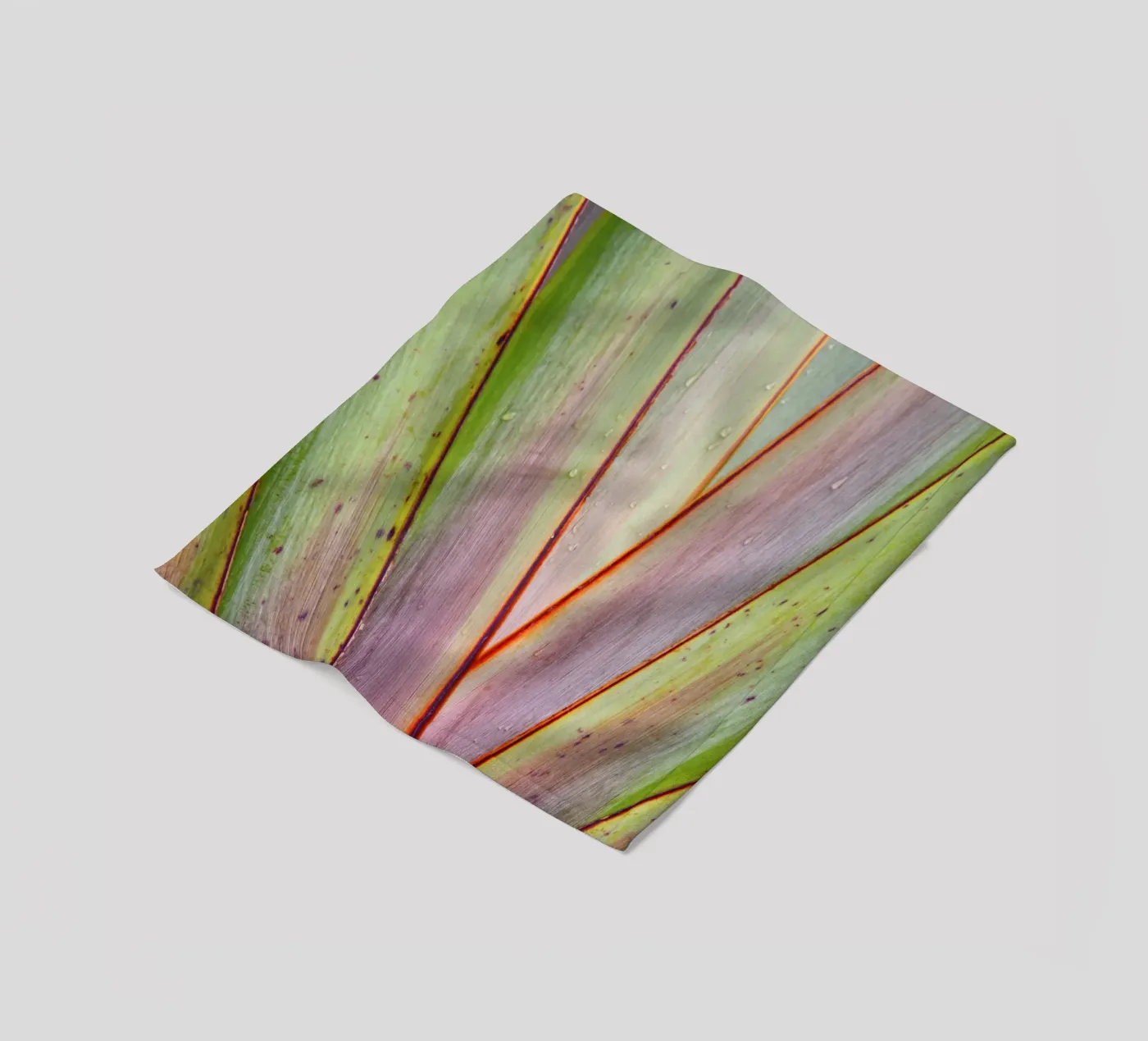 Flax Pattern fleece blanket by Nur Mut