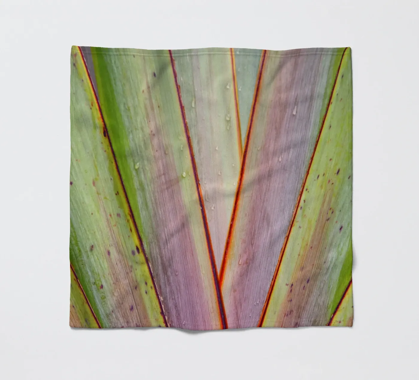 Flax Pattern fleece blanket by Nur Mut