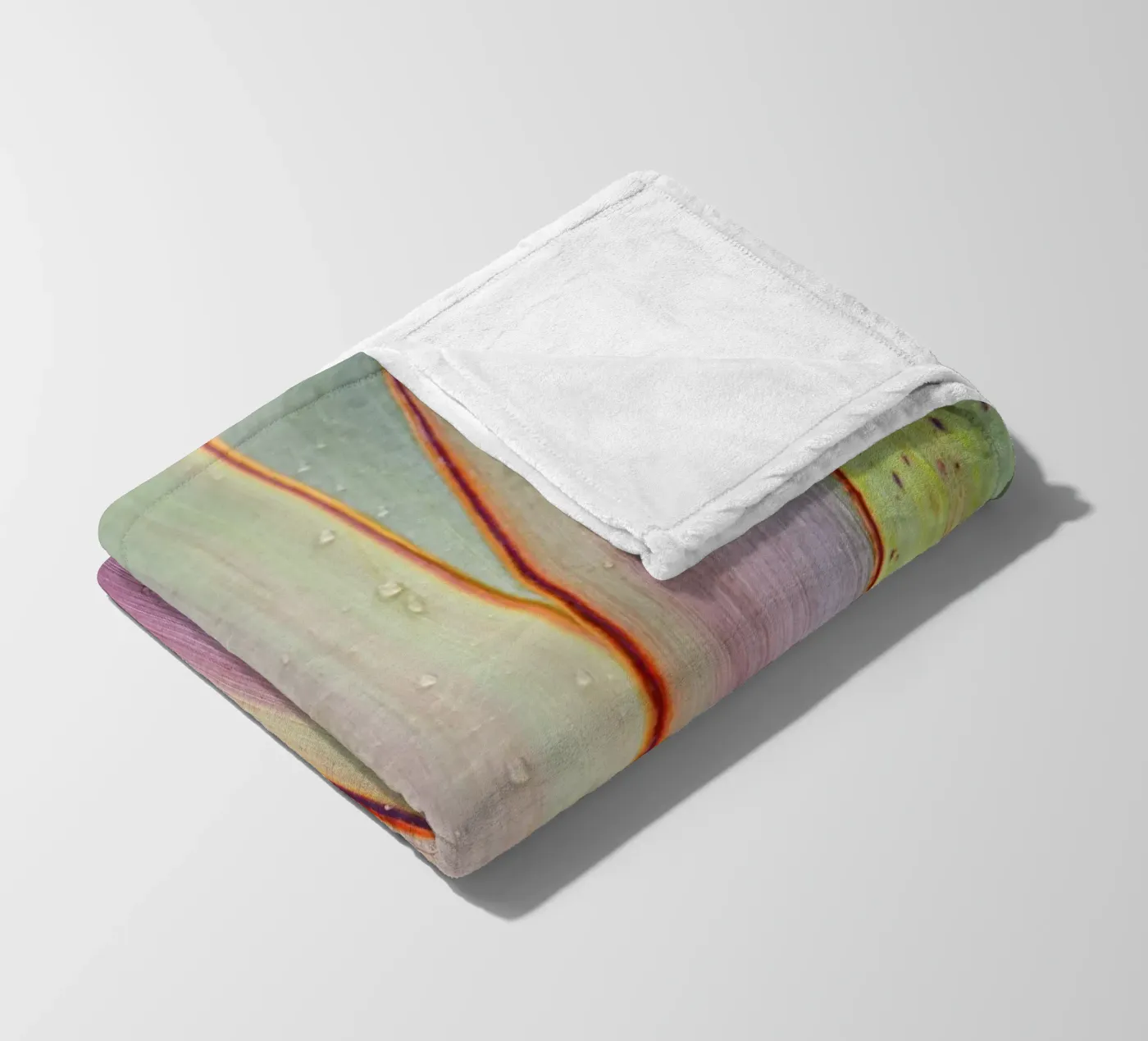 Flax Pattern fleece blanket by Nur Mut