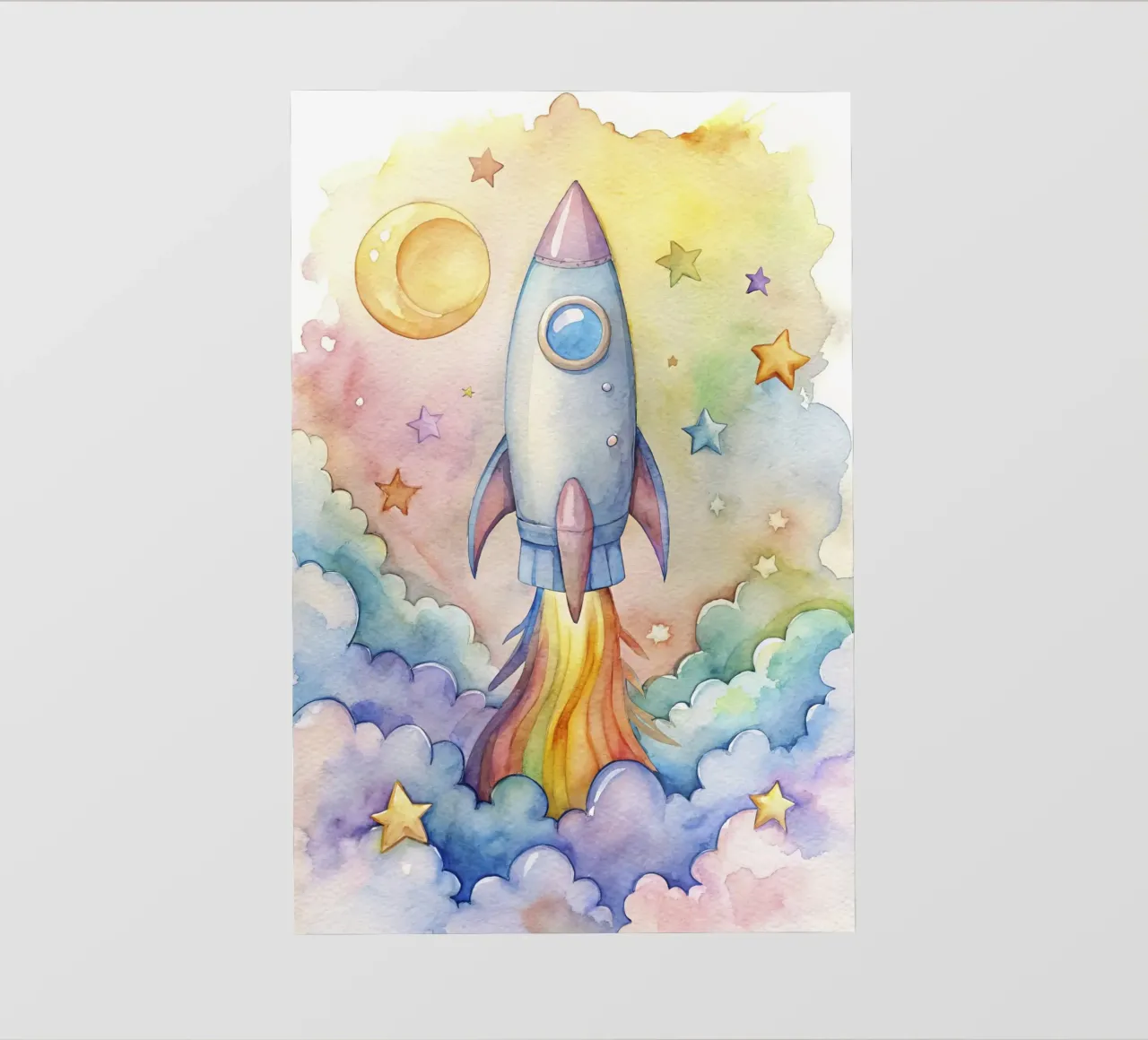 Rocket fotobehang van 🎁 NOBELART