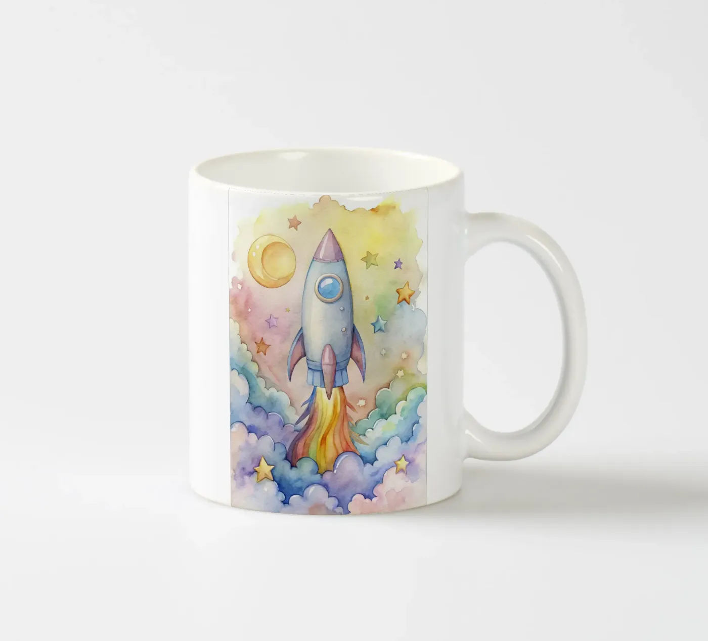 Rocket ceramic mug by 🎁 NOBELART