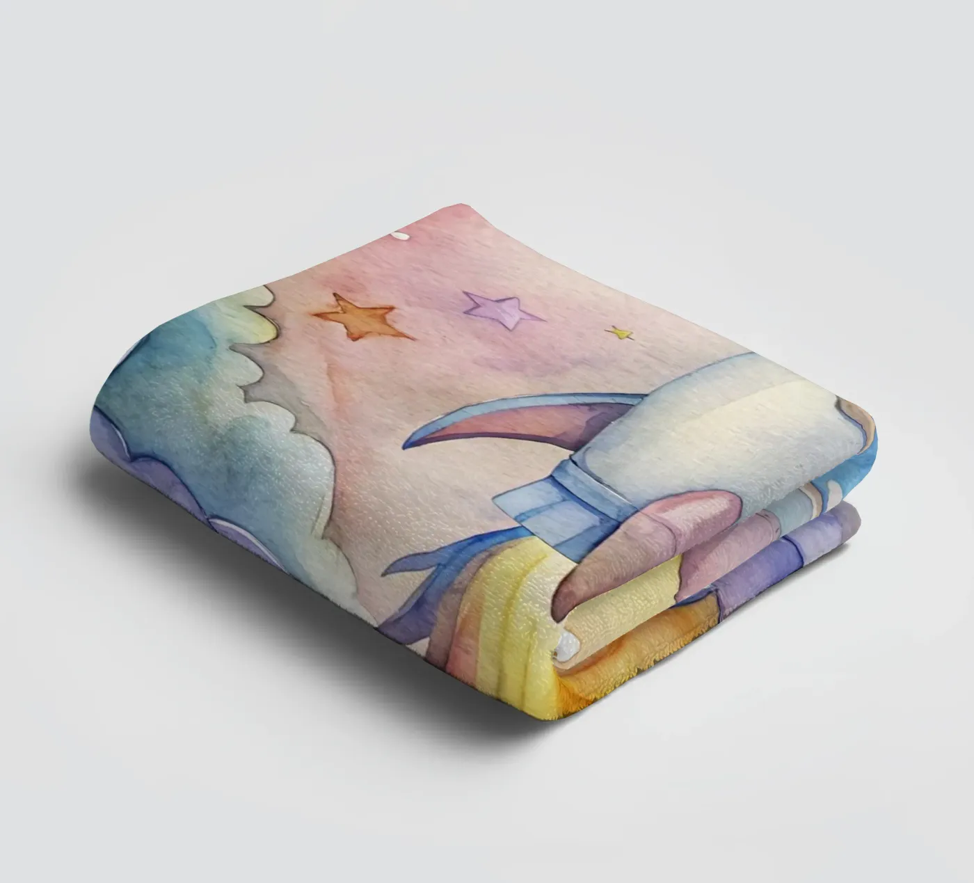 Rocket towel by 🎁 NOBELART