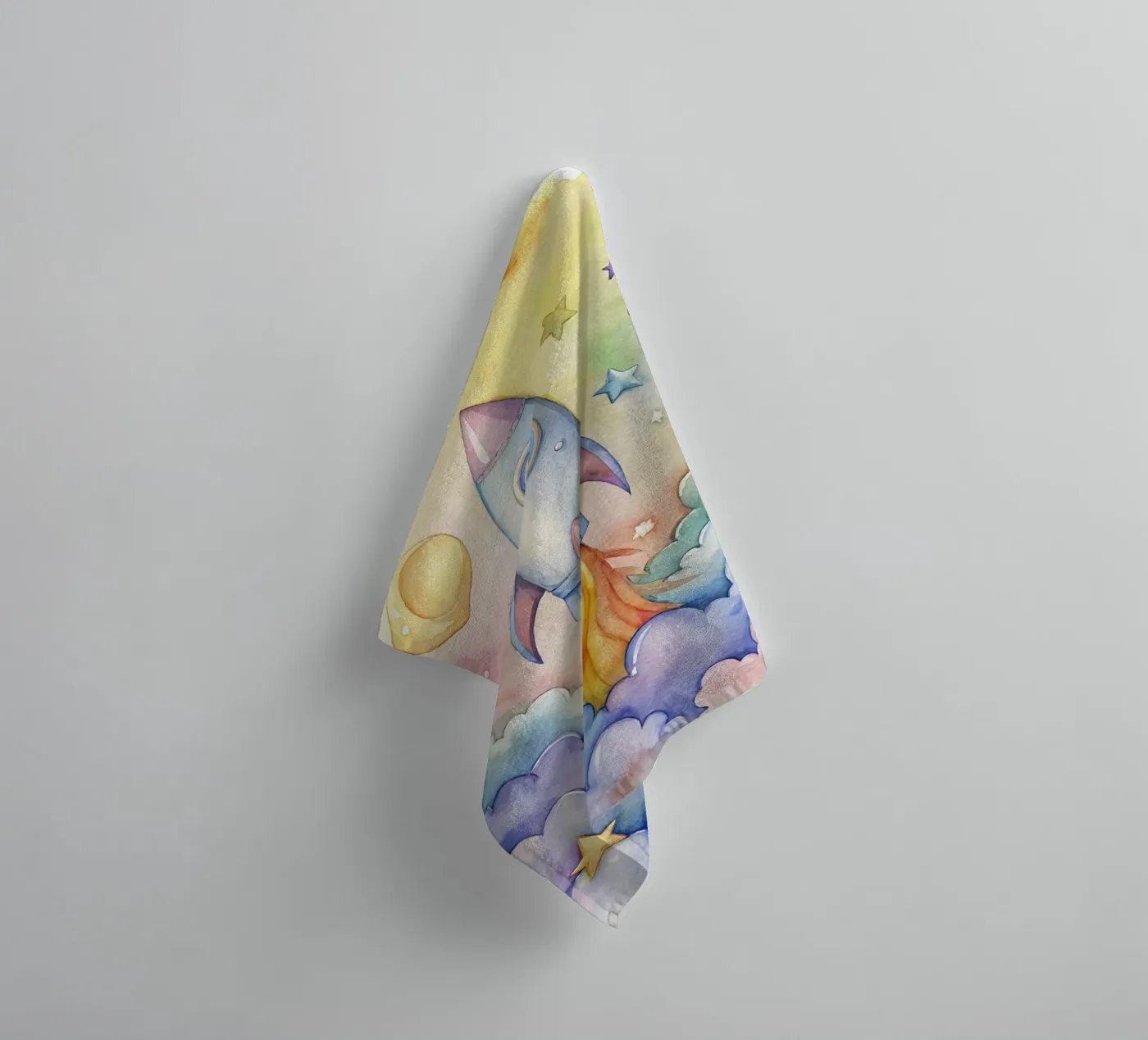 Rocket towel by 🎁 NOBELART