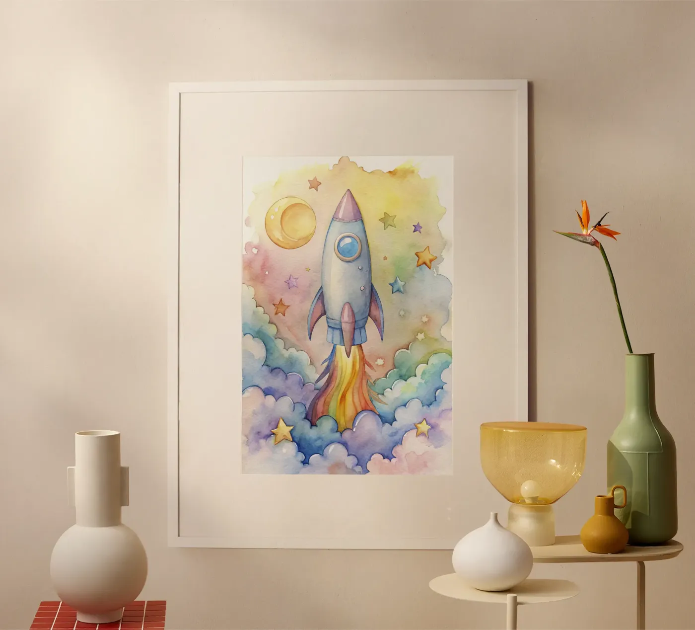 Rocket poster by 🎁 NOBELART